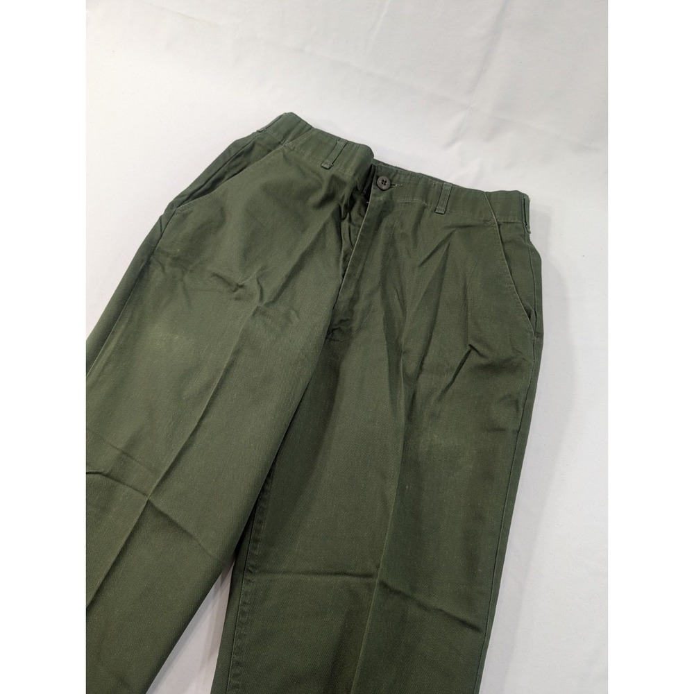 Vtg US‎ Military OG-507 Pants 30x27 (32x29 Tag) Army Trousers Durable Press Poly